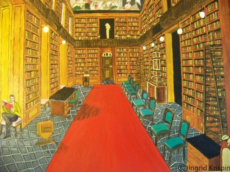 Bücherei-mit-rotem-Teppich   €175